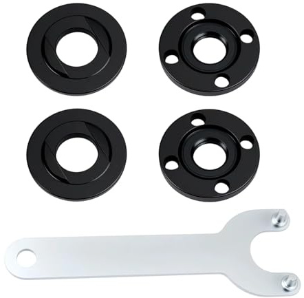 Adattatore per disco abrasivo angolare, disco abrasivo per smerigliatrice angolare, kit di montaggio per smerigliatrice angolare - Morsetto in ferro, flangia da 125 mm, materiale solido per taglio e