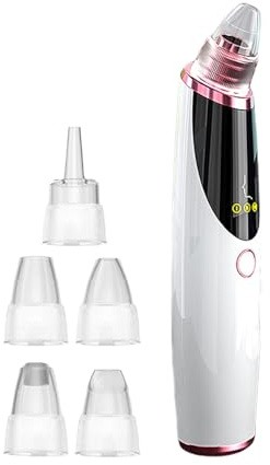 Dispositivo de succión de cabezas negras eléctricas, limpiador de poros de vacío, limpiador de poros eléctricos, 400 mAh, 5V/1A, función de compresa caliente incorporada, succión ajustable, para hombr