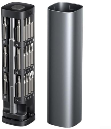 Niceminiwall Juego de destornilladores, destornillador pequeño 46 en 1 con puntas magnéticas Torx-Star, kit de herramientas de reparación para computadora, laptop, teléfono, gafas, interruptor, reloj