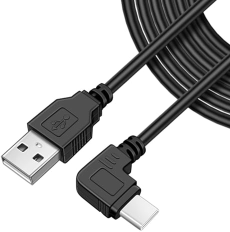 TERNCOEW Cavo di alimentazione extra lungo 3,5 m da USB a tipo C, connettore opzionale per elettronica e gadget automobilistici, cavo USB C flessibile per dispositivi auto