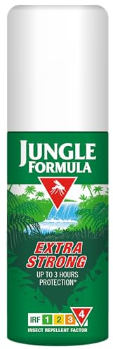 Jungle Formula Extra Strong 50% DEET Insect Repellent Aerosol 90ml | IRF4, 50% DEET, high-risk travel, immediate action, up to 3 hours mosquito protection, once-daily use, ages 12+