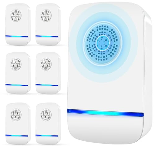 2026 Upgraded Ultrasonic Pest Repeller Insect Indoor Repeller, Pest Control Plug in for Spider Bug Roach Ant Mosquito Rat Mice, Electric Mouse Traps Indoor, Rodent Repellent Ultrasonic Plug in, 6 Pack