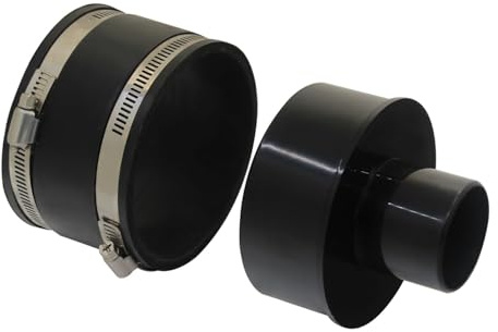 Slangadapter 100 till 50 63 mm reducering spånsug träspån förminskare rördelar rör rörsystem dammsugarsystem (110-100-50mm)