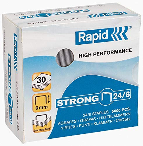 Nieten rapid 24/6 gegalvaniseerd strong 5000st | 5 stuks