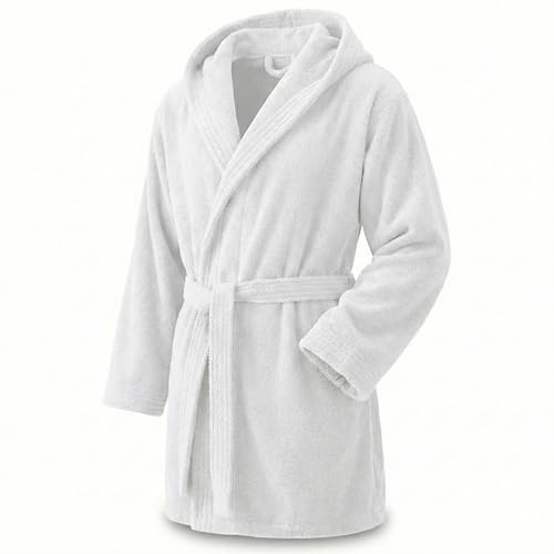 Top Towel - Elegant - Albornoz Mujer y Hombre 100% Algodón, 500 g/m² - Opción con Capucha o Sin Capucha - Suave y Absorbente para Ducha, Spa y Piscina