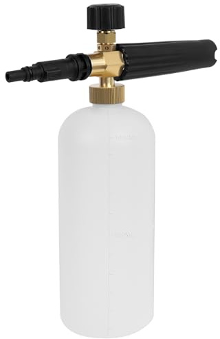 YUET Snow Foam Cannon Compatible with Bosch Aquatak 120 130 135 125 AQT/Black & Decker/Norse/Ryobi/Neo Foam Lance Foam Maker Jet Foamer Adjustable 1L Bottle Soap Dispenser Nozzle