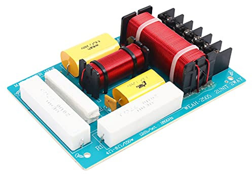 JNJOOD 200 W Lautsprecher Crossover 2-Wege High-Low 8 Ohm Frequenzteiler für 10 Lautsprecher