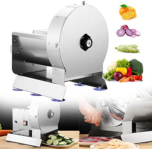 LMYYDES Electric/Manual Cutter Machine Potato Slicer Commercial Onion Slicing Machine Cabbage Shredder Vegetable Fruit Cutter Electric Fruit and Vegetable Slicing Machine
