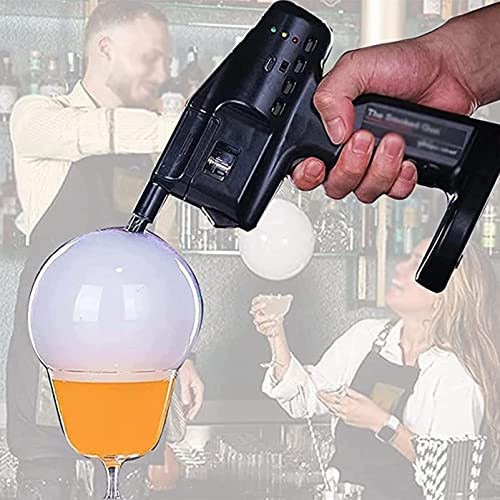 RayGenius Bar Bartending Smoke Making Machine Hand-Held Smoked Bubble Gun Molecular Cuisine Milk Tea and Coffee Cocktail Smoked Bubble Gun