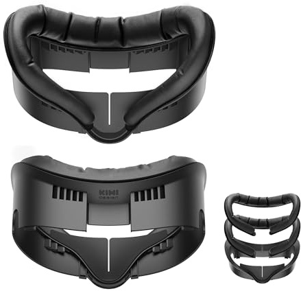KIWI design V3 Interfaz Facial Compatible con Meta Quest 3 Accesorios, Cojín Facial de Cuero PU
