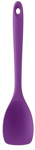 U-Taste Silikon Kochlöffel Spatel, 315℃ hitzebeständiger, Lila | flexibler nahtloser Antihaft Küchen Teigschaber mit breiter Schaufelform zum Wenden Rühren Mischen Schaben Falten Servieren