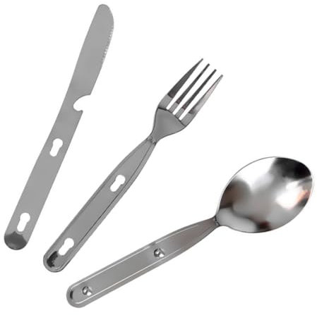 NAMOARLY 1satz Camping Besteckset Teilig Tragbares Langlebiges Und Löffel Outdoor-aktivitäten Für Camping Wandern Picknicks Und Bbqs Faltbare Utensilien Für Einfache Handhabung