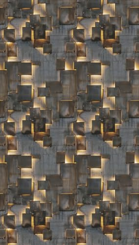 Livingwalls Hot Spots Fototapete Abstrakt 1,59 m x 2,80 m - Braun, Gelb, Grau - Tapete Grafik - 790160