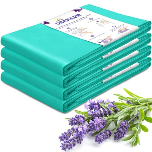 obakaer Windeleimer Nachfüllkassetten 4 Pack Windeleimer Nachfüllfolie | Kompatibel mit Korbell 16L Bin geruchsversiegelnde,Extra Länge und Dicke Windelkassetten