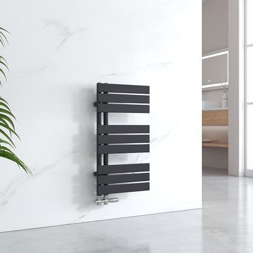 EMKE Toallero Baño, 762x400 mm, Negro, 342 vatios