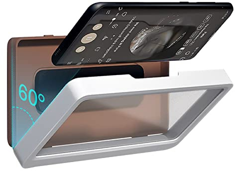 Custodia impermeabile da parete per telefono cellulare con touch screen, autoadesiva, anti-appannamento, per doccia, compatibile con la maggior parte dei telefoni