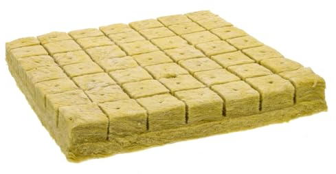 Toyvian 49 pièces Cubes de Culture Hydroponique Minéraux pour Semis Blocs Nutriments Légers et Aérés pour Propagation de Plantes Substrat sans Sol pour Jardins et Balcons