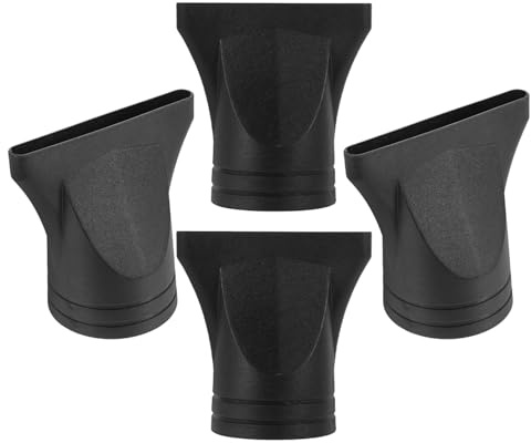 PACKOVE 4 Pezzi Ugelli per Asciugacapelli Attacco Concentratore Stretto, Accessori per Phon Chioma Compatibili Diametro 4-4,8 Cm, Parti Ricambio per Asciugatrice per Uso Domestico