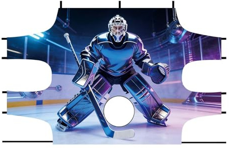 Qooplu Eishockey Tor Netz-Ziele,Trainingsplane,Ersatz-Eishockeynetz - für Kinder, Mädchen, Jugendliche, und Erwachsene zum Training für Straßensport Innenbereich und auf Feld Boden