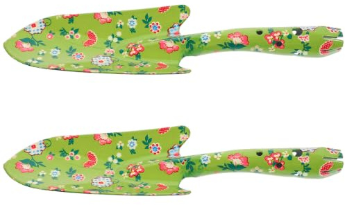 CANIGHT 2piezas Pala de Hierro Estampada para Macetas, Herramienta de Jardinería Resistente para Trasplante y Excavación en Jardín o Cobertizo