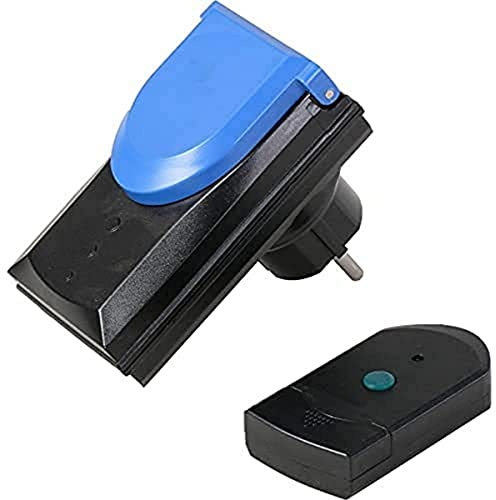 AquaForte RB248 Fernbedienung RC-400 für Pumpen, Gartenbeleuchtung etc., Schwarz