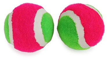 BLUE SKY - Tennisbälle Scratch - Schlägerspiel - Scratch Ball - 040787 - Grün - Klettverschluss - Kinder Spielzeug - körperliche Aktivität - 4 cm - Ab 3 Jahren