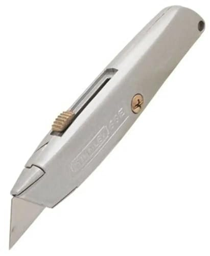 Stanley Utility Knife, 2-Pack - 6 in Classic 99 Retractable with Alloy Steel Blades & Handle, Interlocking Nose, 3-Position Blade, Includes 3 Blades