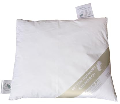 Betten Hofmann Babykissen Kuschel Kissen 35x40 cm, ungesteppt, medium, 50% Daunen, flauschig weich, 70g Füllung, waschbar, anschmiegsam, Naturprodukt
