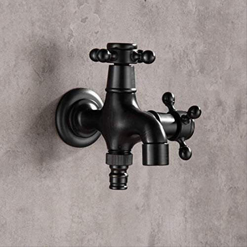 Moderne Schwarze Bronze Einzelne Kalte Wasserhahn Outdoor Wasserhahn Gartenwand Bibcock Wasserhahn Badezimmer Waschmaschine Mopp Wasserhähne SY001B