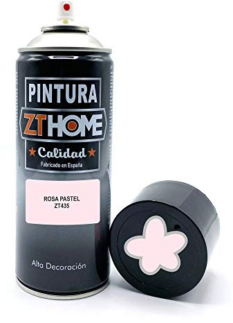 Pintura Spray 400ml imprimacion para madera, metal, ceramica, plasticos/Pintura para todo tipo de cosas y superficies Radiadores, bicicleta, coche, plasticos, microondas, graffiti (Rosa Pastel)