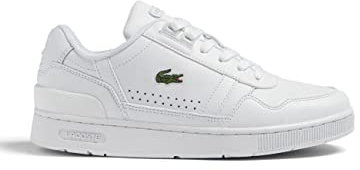 Lacoste Herren Low-Top Sneaker T-Clip 0120 2 SMA, Männer Halbschuhe,schnürschuhe,schnürer,Business,Freizeit,WHT/WHT (21G),38 EU / 5 UK