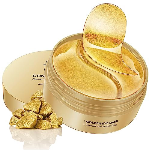 60 Pièces Patch Yeux Anti Cernes, Masque Yeux Collagène,Eye Mask,Yeux Éclaircir Les Cernes, Nourrit et lisse le contour des yeux, Réduit les Cernes Sous les Yeux