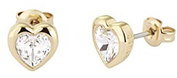 Ted Baker Han Crystal Heart Stud Earrings For Women (Gold/Crystal)