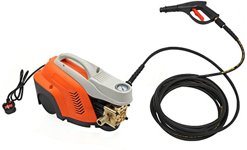 Power Washer 1300W Automatic Electric Power Jet Washer Battery Portable Pressure Cleaner With High Pressure Water Pipe Fast Water Out For Car Patio Deck and Driveway Clean