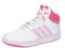 adidas Hoops Mid Shoes, Scarpe Unisex-Adulto, Cloud White/Orchid Fusion/Lucid Pink, 34 EU