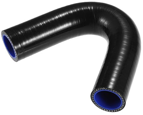 QUARKZMAN Manguera De Silicona 25Mm 135° Para Intercooler Turbo Negro | Diámetro Interior 25Mm, Diámetro Exterior 35Mm, Longitud 100Mm, Temperatura -60°C A 300°C, Universal