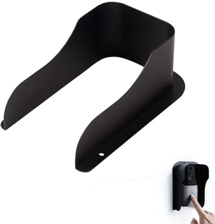 Housses de Pluie pour Sonnette, Noir | Boîte de Protection Solaire, Pour Sonnette Extérieure, Prise En Métal, Pour Caméras, Sonnette et Interphone