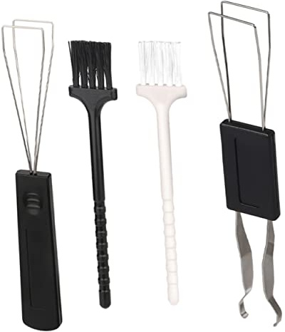 Brosse de Nettoyage pour Clavier D’Ordinateur, Lot 1set | Plastique, Légère et Portable, avec Extracteurs de Touches, pour Produits Électroniques et Écouteurs