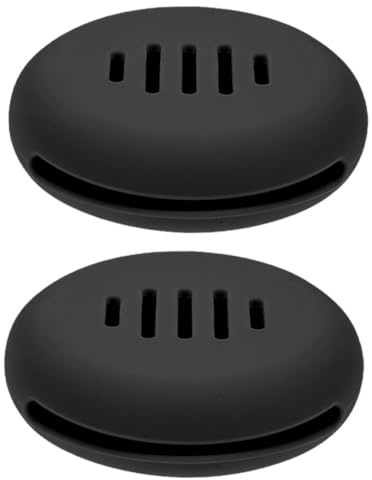 minkissy 2 Stück Makeup Aufbewahrungskoffer Silikon Makeup Halter für Reisen Schwarz für Einfaches und Sicheres Aufbewahren von Beauty Schwämmen
