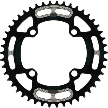 MITINGER Kettenblatt,Fahrradkettenblatt Rundes Fahrradkettenblatt 104BCD 40 42 44 46 48 50 52 T MTB Mountainbike Kettenblatt 104 Bcd(44T,Black)