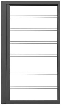 XILYZMO Fisso Bambini Finestre Protezioni Antieffrazione Finestre Sicurezza Barre Sicurezza Garanzia Telaio Lega Alluminio Vetro PC Cancello Sicurezza per Hotel Clubhouse(90x150cm)