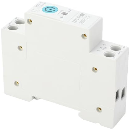 Marhynchus Disyuntor WiFi Inteligente Interruptor de Carril DIN con Control Remoto para Smart App 63A 1P+N Interruptor Monofásico para Riego de Oficina en Casa