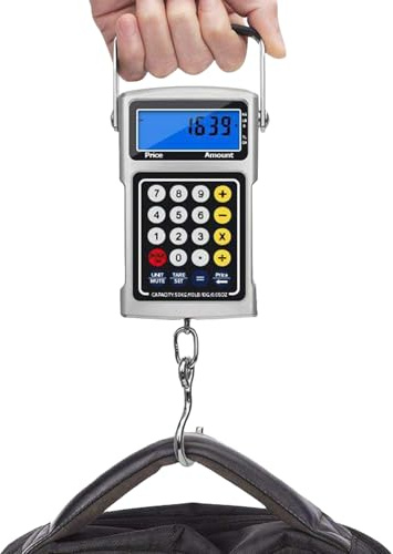 Balanza digital de, con función de metro, cinta – Balanza de gancho para equipaje KG/G, para viajes, compras al aire libre, caza granja pescadores hombres mujeres