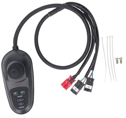 Guangcailun Controlador de joystick universal para silla de ruedas eléctrica que mejora la movilidad con respuesta rápida y funcionalidad multifuncional. Controlador de movilidad
