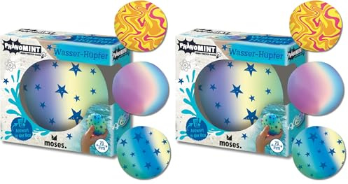 moses. PhänoMINT Wasser-Hüpfer, Wurfscheibe zum Steineflitschen, Physik-Lernspielzeug, Water Bouncing Ball, Outdoor Wasserspielzeug für Kinder, Überraschungsartikel, Farbauswahl zufällig