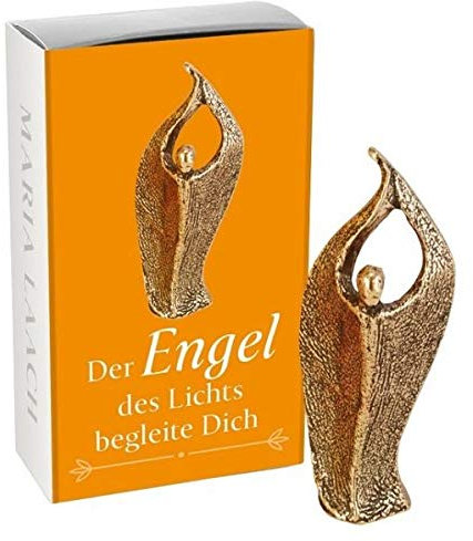 Engelfigur »Der Engel des Lichts begleite dich« - Bronzeengel Lichtengel