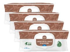 Gifrer Reinigungstücher mit Olivenöl, 3 x 70 Tücher + 1 Packung gratis