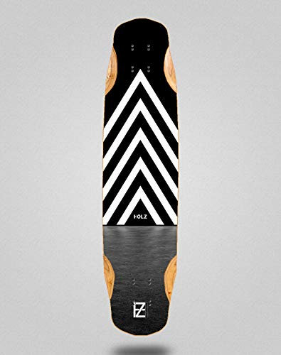 Skate Skateboard Longboard Deck Mix Bamboo 38x8.45 Holz Dark Gram