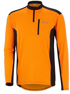 KOX Funktionsshirt Langarm Orange/Schwarz Größe L