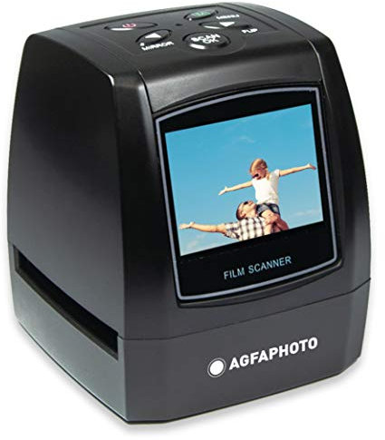 AGFA Photo Realiview AFS100 – Scanner Numérique de Films, Négatifs 35mm/135 et Diapositives (10MP, Écran LCD 2.4'') - Noir